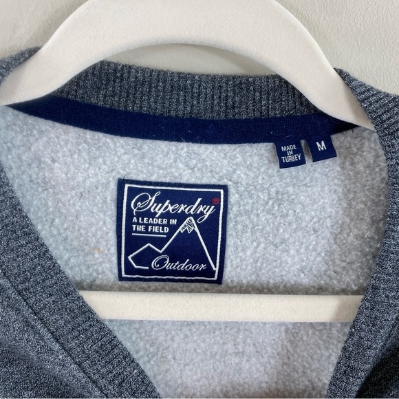 SuperDry Men's Gray Travel Postcard Graphic Crewneck Sweatshirt Sz M - Picture 4 of 11